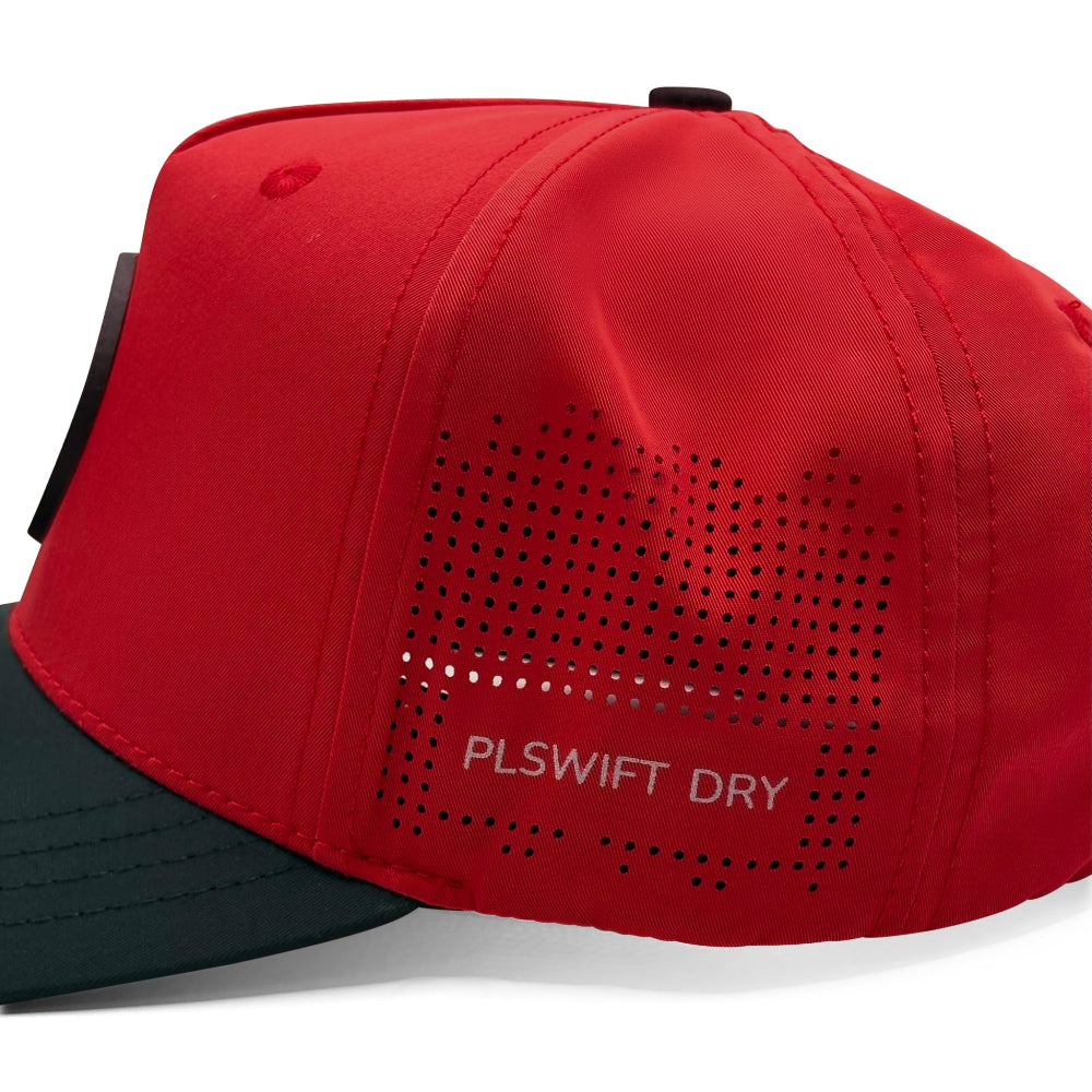 Pops Life Red and Black Athletic Hat
