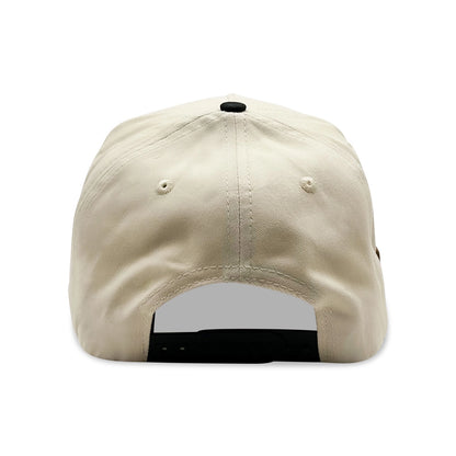 Pops Life Tan and Black Dad Hat strap on a white background