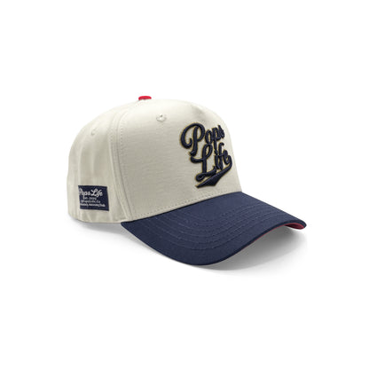 Pops Life Blue and Tan Dad Hat
