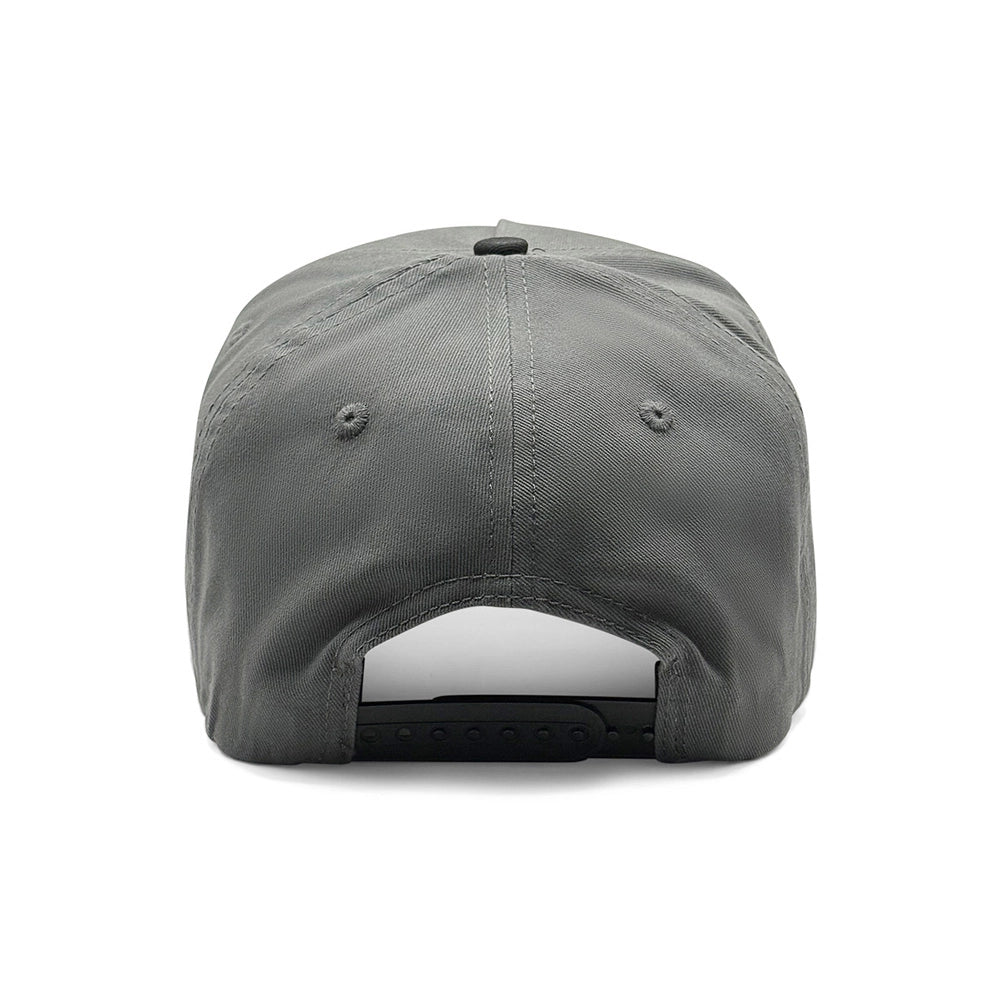 Pops Life Gray and Black Dad Hat on a white background