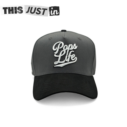 Pops Life Black and Grey Dad Hat: Standout Style